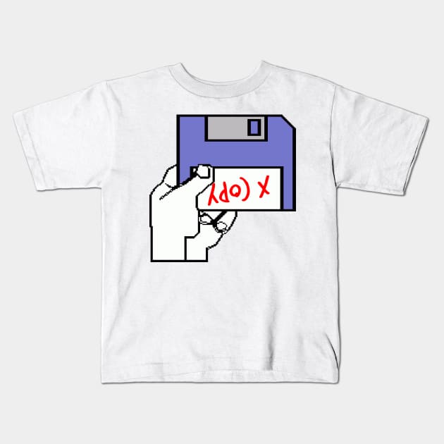 Amiga A500 X Copy Kids T-Shirt by onekdesigns